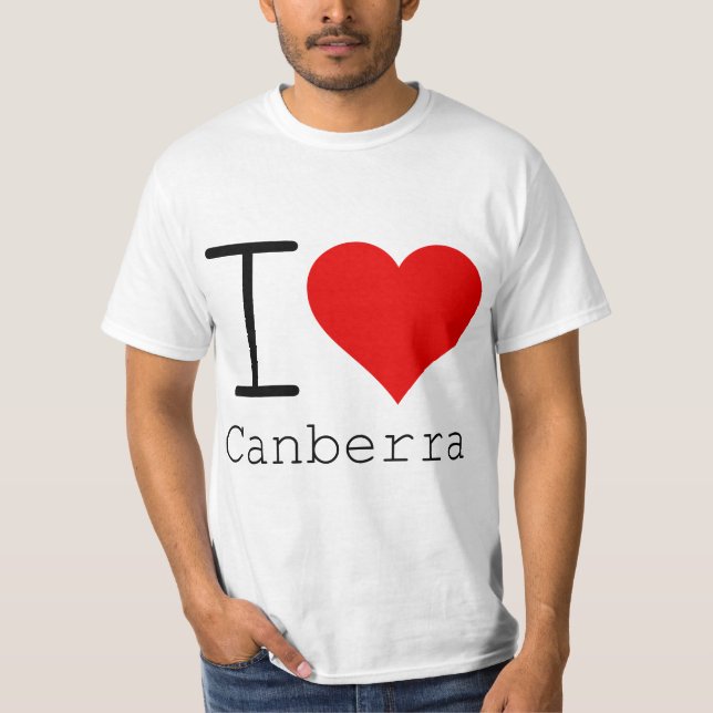 Camiseta Me encanta Canberra (Anverso)