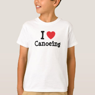 Camiseta Me encanta canotear corazón personalizado persona
