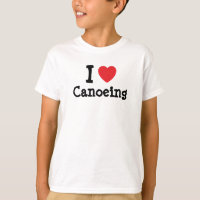 Me encanta canotear corazón personalizado personal