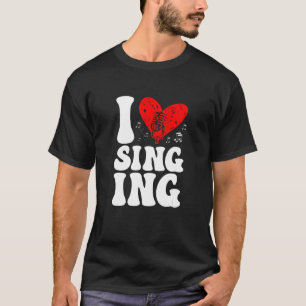 Camiseta Me encanta cantar a Karaoke Singer entrenador de v