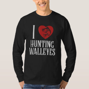 Camiseta Me encanta cazar a Walleyes Zander Hooks Lures Wal