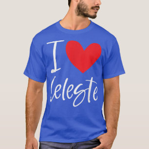 Camiseta Me Encanta Celeste Nombre Chica Personalizada Muje