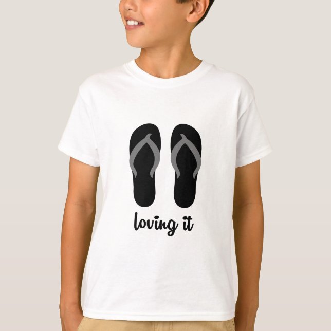 Camiseta Me encanta (chanclas) (Anverso)