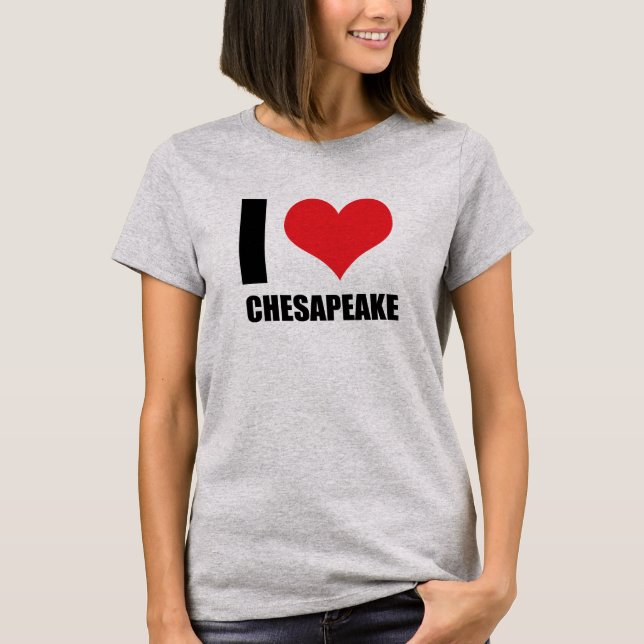 Camiseta Me encanta Chesapeake (Anverso)