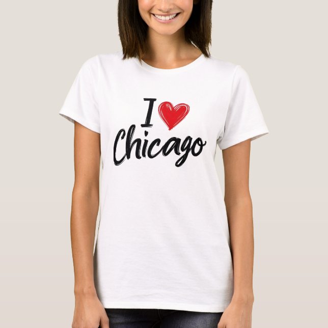 Camiseta Me encanta Chicago (Anverso)