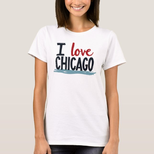 Camiseta Me encanta Chicago (Anverso)