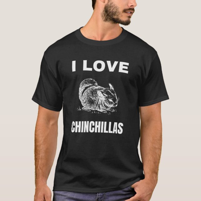 Camiseta Me encanta Chinchillas (Anverso)