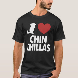 Camiseta Me encanta Chinchillas Longtail Largo Coreder