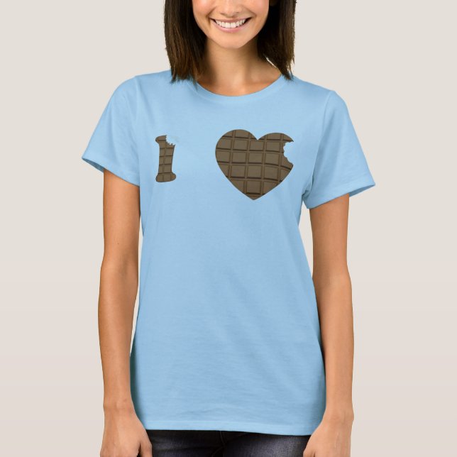 CAMISETA ME ENCANTA CHOCOLATE (Anverso)
