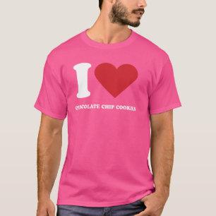 Camiseta Me encanta CHOCOLATE CHIP COOKIES I Heart CHOCOLAT