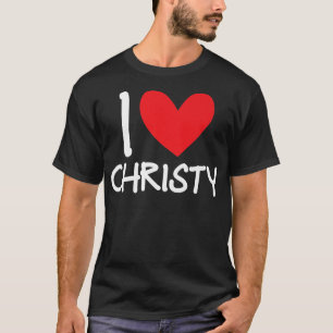 Camiseta Me encanta Christy me llamo Chica personalizada Mu