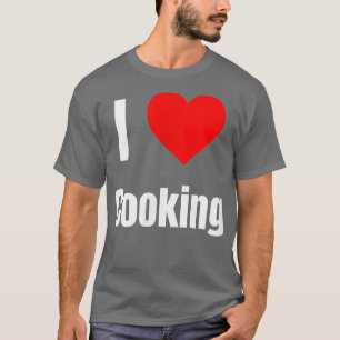 Camiseta Me Encanta Cocinar Regalos De Corazón Para Hombres