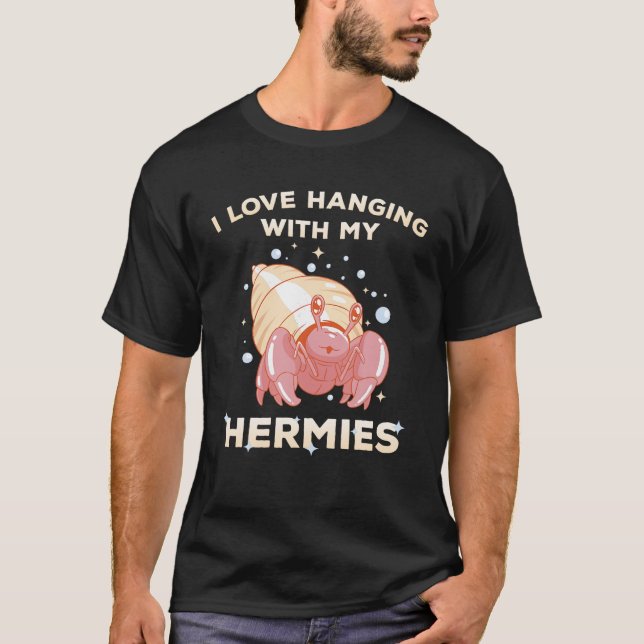 Camiseta Me Encanta Colgar Con Mis Hermias Hermit Crab Dueñ (Anverso)