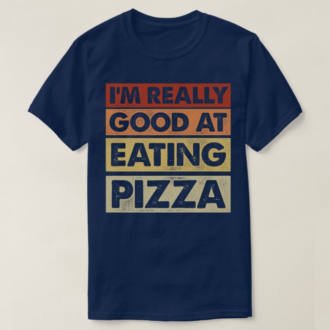 Camiseta Me Encanta Comer Pizza Italiana (Diseño del anverso)