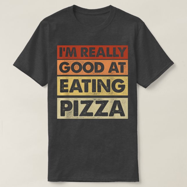 Camiseta Me Encanta Comer Pizza, Pizza Italiana  (Diseño del anverso)
