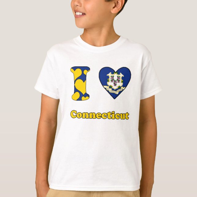 Camiseta Me encanta Connecticut (Anverso)