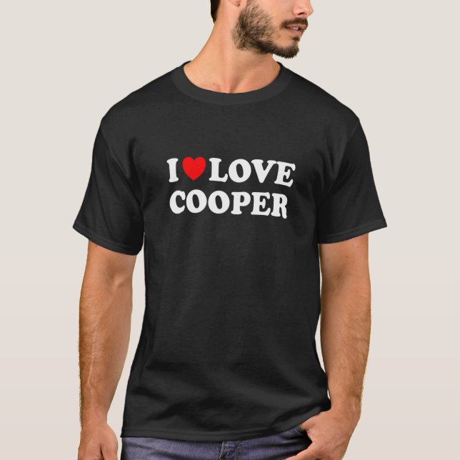 Camiseta Me encanta Cooper I Heart Cooper (Anverso)
