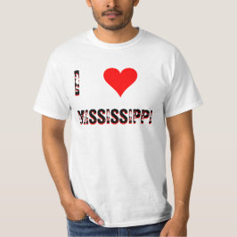 CAMISETA ME ENCANTA (CORAZÓN) MISSISSIPPI