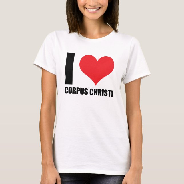 Camiseta Me encanta Corpus Christi (Anverso)