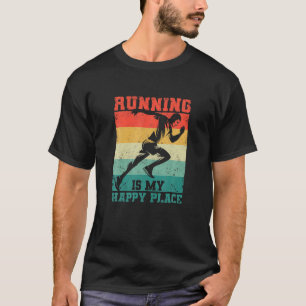 Camiseta Me Encanta Correr Corriendo Vintage Es Mi Feliz