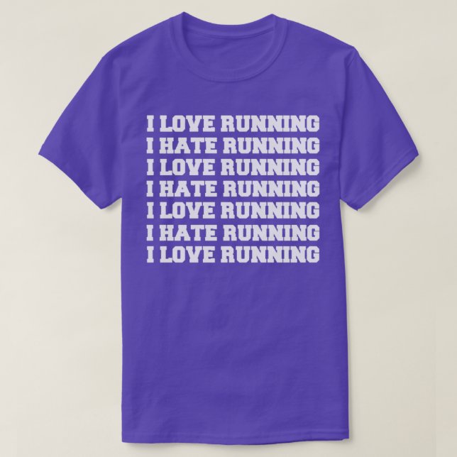 Camiseta Me Encanta Correr, Odio Correr (Diseño del anverso)