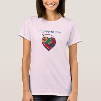 Camiseta Me encanta coser