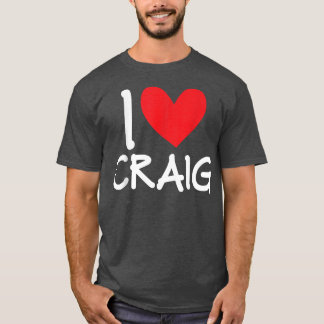 Camiseta Me Encanta Craig Name Personalized Men BFF Friend