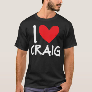 Camiseta Me Encanta Craig Name Personalized Men BFF Friend