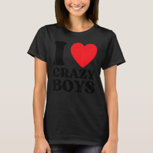 Camiseta Me Encanta Crazy Boys I Red Heart Crazy Boys Cita