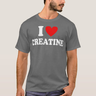 Camiseta Me Encanta Creatine Funny Gym Fitness Workout Body