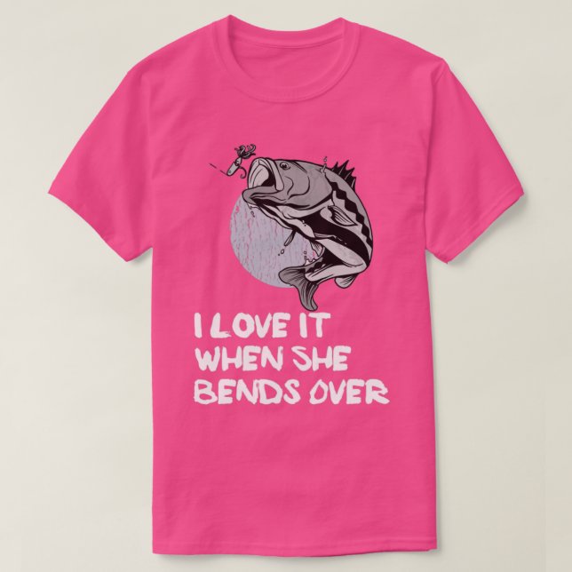 Camiseta Me encanta cuando ella se dobla sobre 73 (Diseño del anverso)