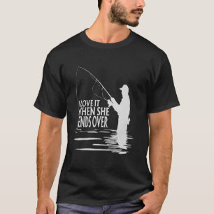Camiseta Me Encanta Cuando Ella Se Inclina Amante De La Pes
