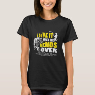 Camiseta Me Encanta Cuando Ella Se Inclina  Cita Divertida 
