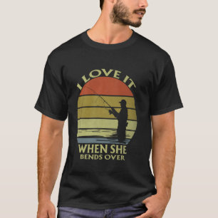 Camiseta Me Encanta Cuando Ella Se Inclina Divertido Amante