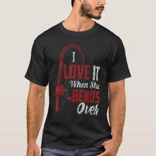 Camiseta Me Encanta Cuando Ella Se Inclina Hombres Pescand