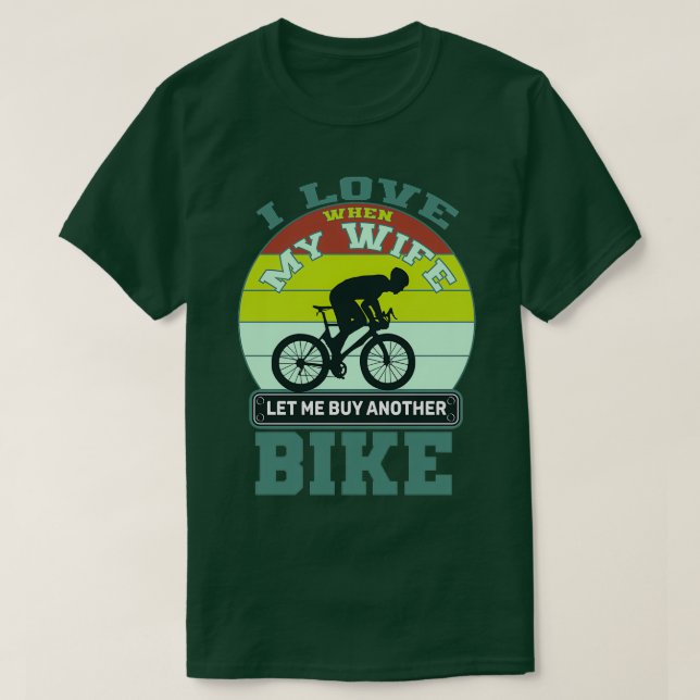 Camiseta me encanta cuando mi esposa me deja comprar otra b (Diseño del anverso)
