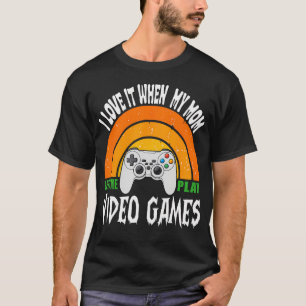 Camiseta Me Encanta Cuando Mi Mamá Me Deja Jugar Videojuego