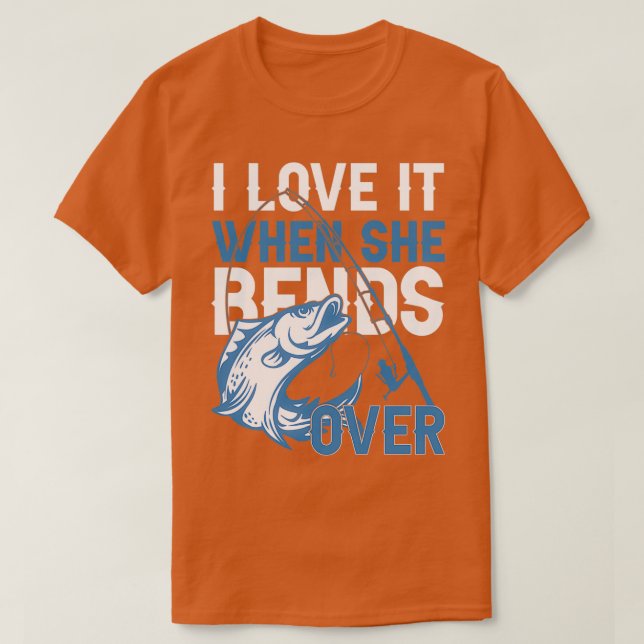 Camiseta Me Encanta Cuando Se Aprecia Por La Pesca Graciosa (Diseño del anverso)