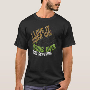 Camiseta Me Encanta Cuando Se Dobla Y Grita Pesca