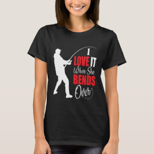 Camiseta Me encanta cuando se inclina sobre el agua salada