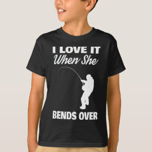 Camiseta Me Encanta Cuando Se Prepara Por La Pesca De Noved