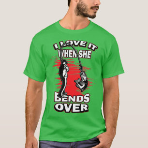 Camiseta Me Encanta Cuando Se Prepara Por La Pesca De Noved
