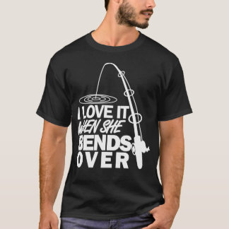 Camiseta Me Encanta Cuando Se Prepara Por La Pesca Graciosa