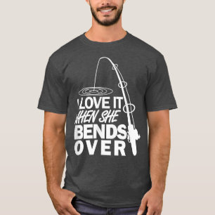 Camiseta Me Encanta Cuando Se Prepara Por La Pesca Graciosa