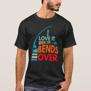 Camiseta Me Encanta Cuando Se Prepara Por Pescar Pescadores