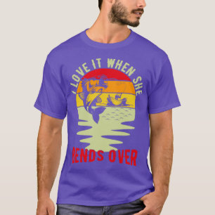Camiseta Me Encanta Cuando Se Rinde Por La Pesca Graciosa D