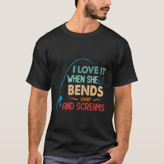 Camiseta Me Encanta Cuando Se Rinde Y Grita Funny Fi