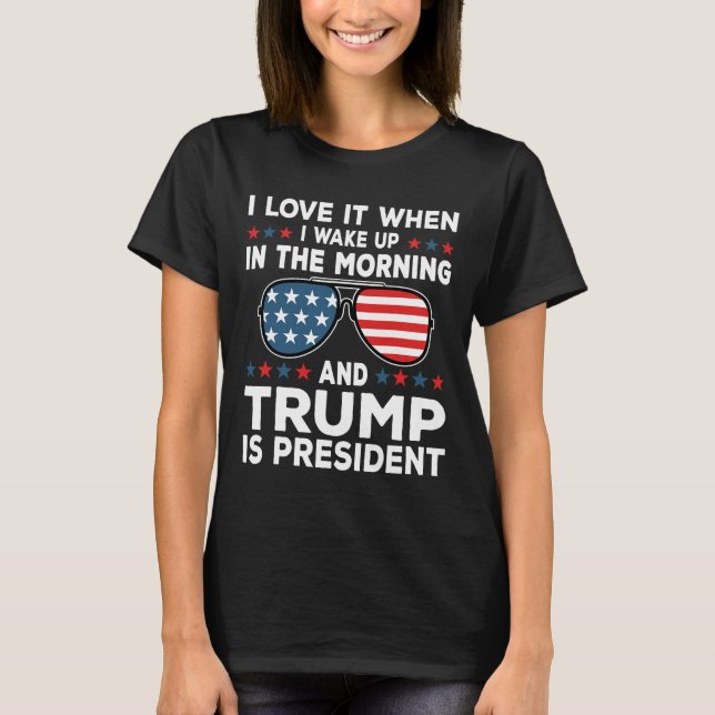 Camiseta Me Encanta Cuando Trump Es La Inauguración Del Pre (Anverso)