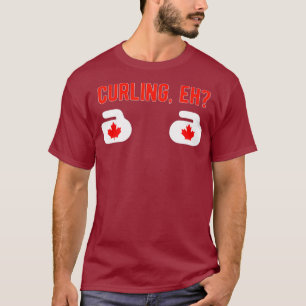 Camiseta Me encanta curar CURLING EH para canadienses en Ca