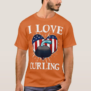 Camiseta Me encanta Curar divertida e impresionante amante